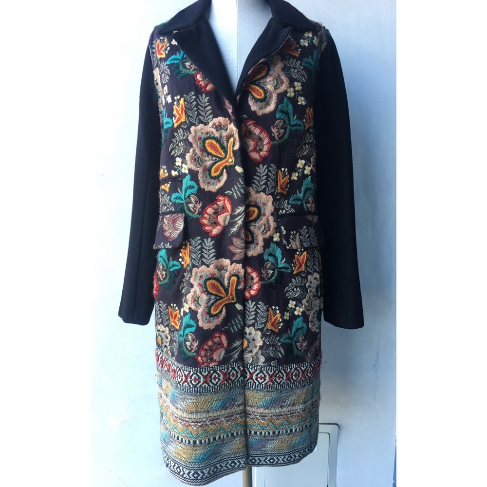 Derhy Embroidered Coat